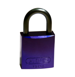 Kłódka LOTO z aluminiową szeklą 25 mm, żółta (6 szt.), 814071