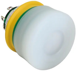 Emergency stop, turn/pull release, mounting Ø  16 mm, illuminated, red, 2 Form B (N/C), XA1E-LV3SG02Q4WR
