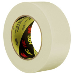 3M 7100042903 Performance Industrial Masking Tape 301E, 48 mm x 50 m, Beige