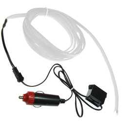 Pasek Neon samochodowy 3m biały EL WIRE światłowód do wnętrza samochodu