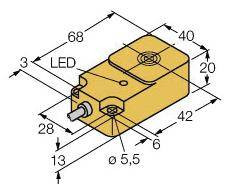 Czujnik indukcyjny Turck BI15-Q20-Y1X, 1 szt.