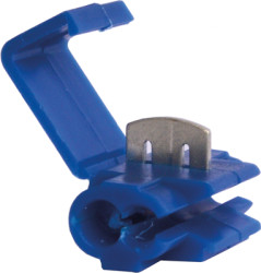 Branch terminal, uninsulated, 1.5-2.5 mm², AWG 18 to 14, blue, 20 mm, 3927
