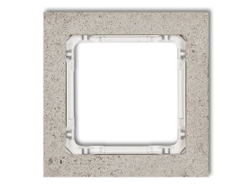 DECO Ramka uniwersalna - beton (ramka: jasnoszara: spód: biały) jasnoszary 27-0-DRB-1 KARLIK