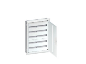Rozdzielnica podtynkowa 130 modułowa 5x26M kompletna drzwi metal IP30 FWU52M2 HAGER