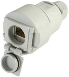 Junction box, Cat 6A, white, for STX V6, 100022950