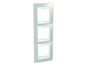 UNICA PLUS Ramka 3 potrójna pionowa zieleń brylantowa MGU6.006V.870 SCHNEIDER ELECTRIC