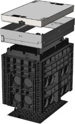 Studnia kompaktowa z poliwęglanu EK368K1 (SKR1) pokrywa wybetonowana B125 BP-101907