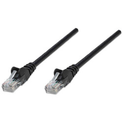Intellinet 320757 Network Patch Cable, Cat5e, 2m, Black, CCA, U/UTP, PVC, RJ45,