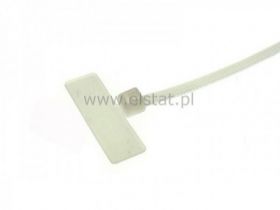 Opaska z tabliczką opisową 2,5x100mm biała; 8x25mm