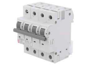 Wyłącznik nadprądowy, 230/400VAC, Prąd znamionowy: 16A, Bieguny: 3+N, 6kA 002146516