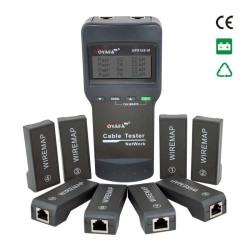 Tester LAN RJ45, zestaw 8 terminatorów, LCD, Noyafa NF-8108M