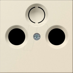 086901 Abdeckung für Koaxial-Antennensteckdose Cremeweiß glänzend