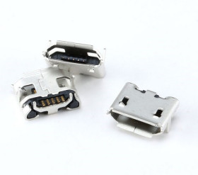 USB GNIAZDO TYP-7 MICRO USB "B" 5-PIN SMD