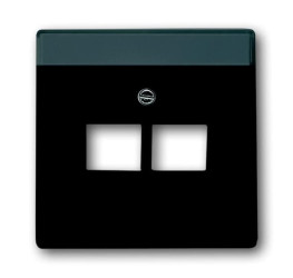 Płytka czołowa, RJ45, Czarny