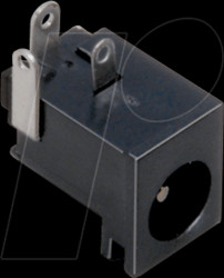 072759 dc-socket 2,1/6,3mm, with housing slot