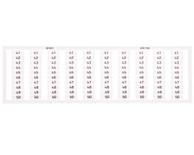 Ramka z oznacznikami 10x 41-50 209-706 /5szt./