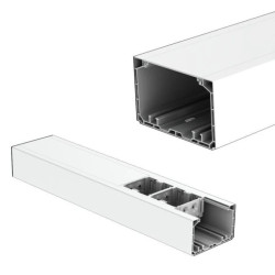 Kanał parapetowy dwuścienny PK 90x55 HF HD bezhalogenowy KOPOS do instalacji modułów 45x45mm Mediabox