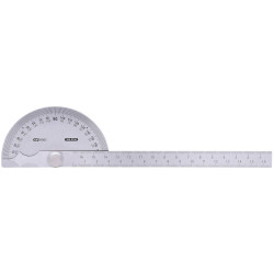 KS Tools 300.0700 Protractor With Rule, 220mm