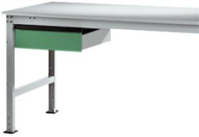Manuflex LZ4173.6011 Pojedyncza kieszeń ESD w Resedagreen RAL 6011, z zamkiem, szer. X gł. X wys.= 425 x 550 x 135 mm N/