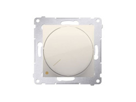 SIMON 54 Ściemniacz obrotowy 2-biegunowy do LED ściemnialnych 230V (moduł) 5-215W kremowy *Wymagana instalacja 4-przewodowa DS9L