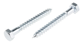 RS PRO Wkręt, Cynk błyszczący Sześciokątny, Stal, Złącze M12 x 120 mm x 12 mm