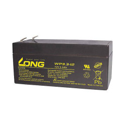 Long WP3.3-12 AGM VRLA Battery 12V 3.3Ah 134x65.5x67mm Blade Terminals
