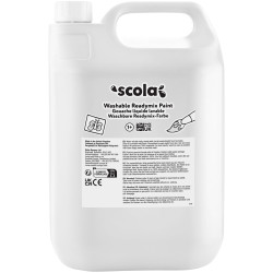SCOLA DAMW5L/43 WASHABLE READYMIX 5LT WHITE