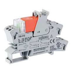 WAGO 788-512 24VAC 8A DPDT-CO DIN Rail Mountable Relay Module