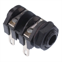 6.35mm Mono Solder Switched Jack Socket S2/BNB CL1160A