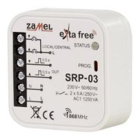 ZSZ-SRP03 Radiowy sterownik rolet dopuszkowy, ExtaFree - zasilanie 230VAC