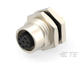 Przemysłowe złącze zasilania 8-pinowe M12 Wciskane Gniazdo TE Connectivity