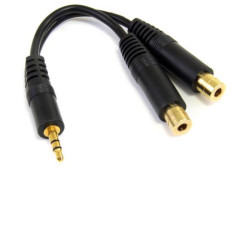 StarTech MUY1MFF 150mm Stereo Splitter Cable 3.5mm Male To 2x 3.5mm Female