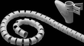 51922 Cable management, cable trunking, 2.5 m, grey