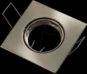 OT5074 Built-in ring GU10, MR16, stainless steel look, angular, 2 pcs