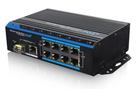 Switch OPTIVA PoE FastEthernet, 8 portów FE,8xPoE/PoE+, 120W/240W, 1xGB, 1xSFP, niezarządzalny, 48 VDC VONT-SP1108