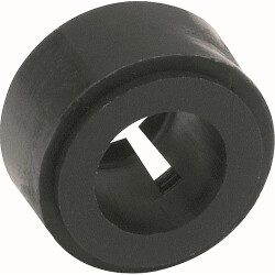 Socket, plastic, black, for LED 5 mm, RTC.52