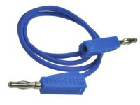 KAB64.61 Przewód pomiarowy 2xbanan z gniazdem - niebieski długość: 50cm