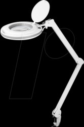 60362 Magnifying lamp, clamp, LED, Ø 127mm real glass lens, 3 dioptres