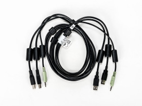 Vertiv Avocent CBL0132, 1,8 m, USB, USB, USB, 2-USB, 1-3.5mm, 2-USB, 1-3.5mm