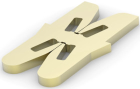 Enameled wire contact, L 7.62 mm, uninsulated, straight, 0.3-0.8 mm², AWG 22-18, 4-1601000-1