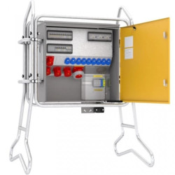 Rozdz. budowlana elBOX-XL Z125-012209 w ramie, zaciski 5x95 mm2, gn:9xGK 230V 16A 2xCEE 16A 2xCEE 32A 1xCEE 63A 3xRCCB 76527020