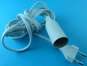 OPRAWKA E-14 Z KABLEM I WTYCZKĄ 3mb