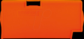 2002-1494 Separator plate, 2 mm thick, overhanging, orange