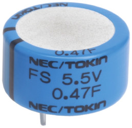 Superkondensator 0.1F 5.5V dc 11.5mm THT