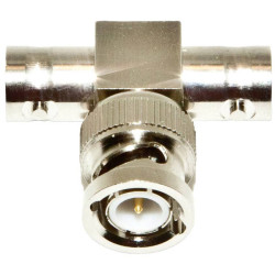 Mueller BU-P3285 Adapter BNC Plug-Socket Gold-Plated Brass PTFE