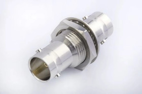 Przejściówka do złączy BNC, 75, 6GHz, Męski, Lutowane, Montaż w przegrodzie +165C -65C