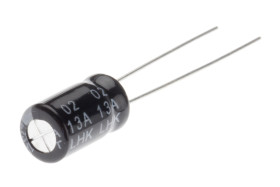 Kondensator 330μF 6.3V dc Radialny, Otwór przelotowy RS PRO roztaw: 2.5mm 6.3 (Dia.) x 11mm