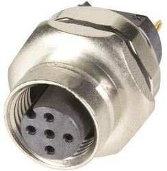 Złącze wielostykowe przemysłowe 5-pinowe M12 Montaż na płytce drukowanej Gniazdo HARTING