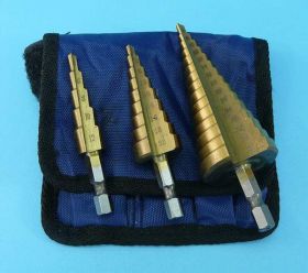 ZESTAW WIERTEŁ STOPNIOWYCH 4-32mm 3-SZT