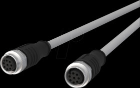 142MNA22050 Sensor cables, M12, 8-pin, coupling > coupling, 5 m
